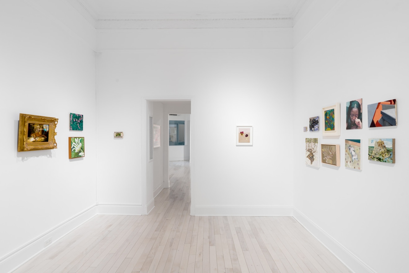 Installation view of Small Paintings at Venus Over Manhattan New York in 2022