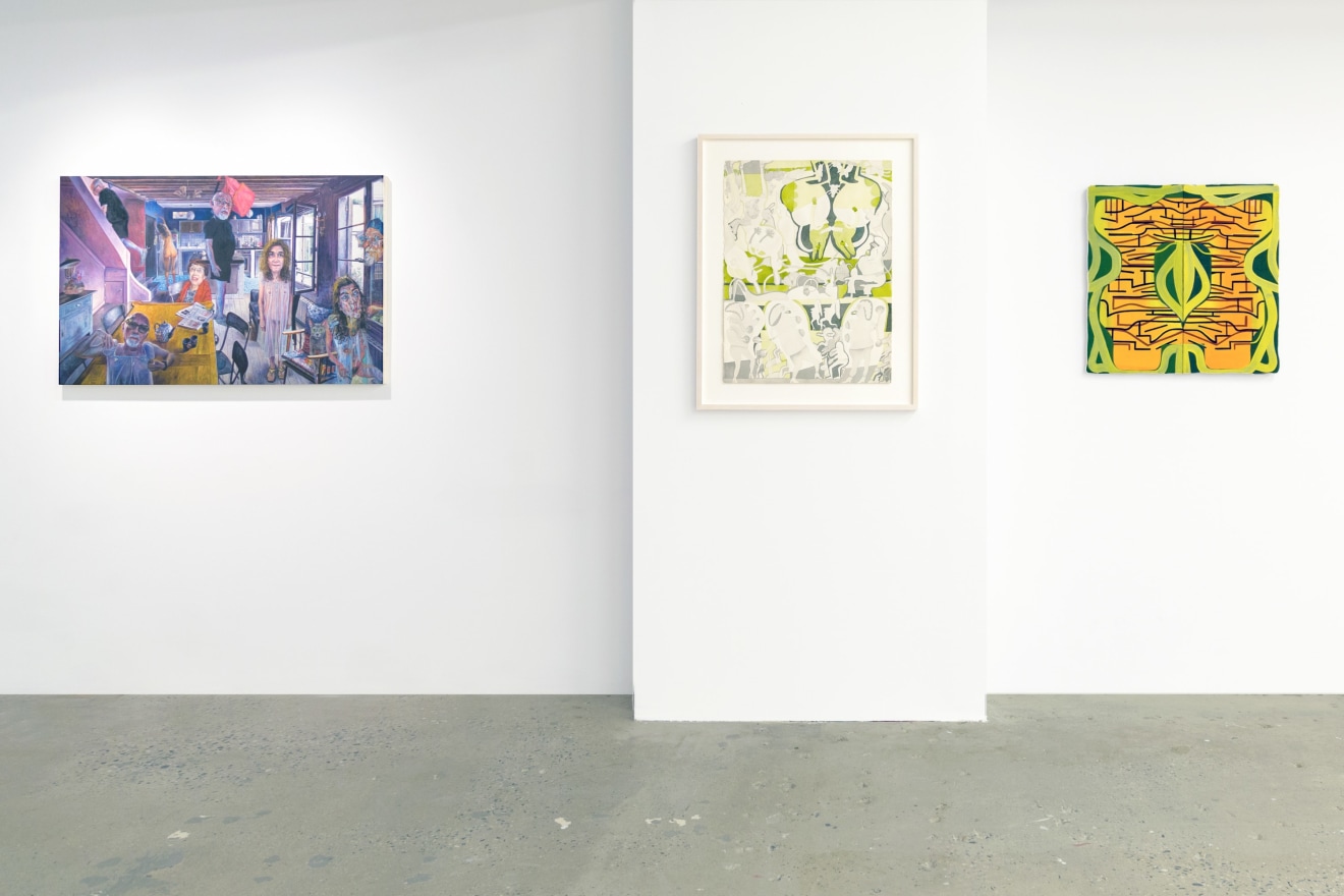 Installation view of Out of Control, curated by Peter and Sally Saul, New York, Venus Over Manhattan, 2018