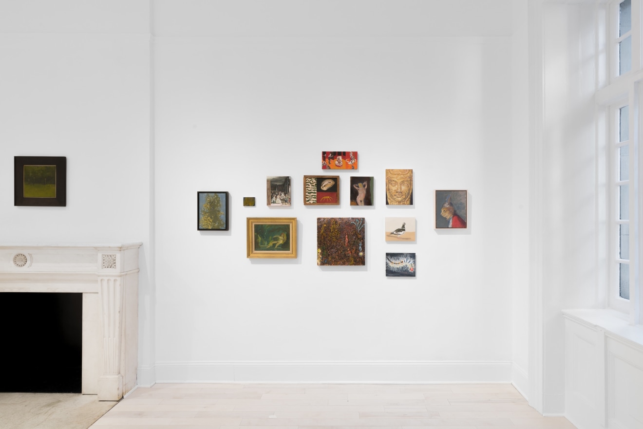 Installation view of Small Paintings at Venus Over Manhattan New York in 2022