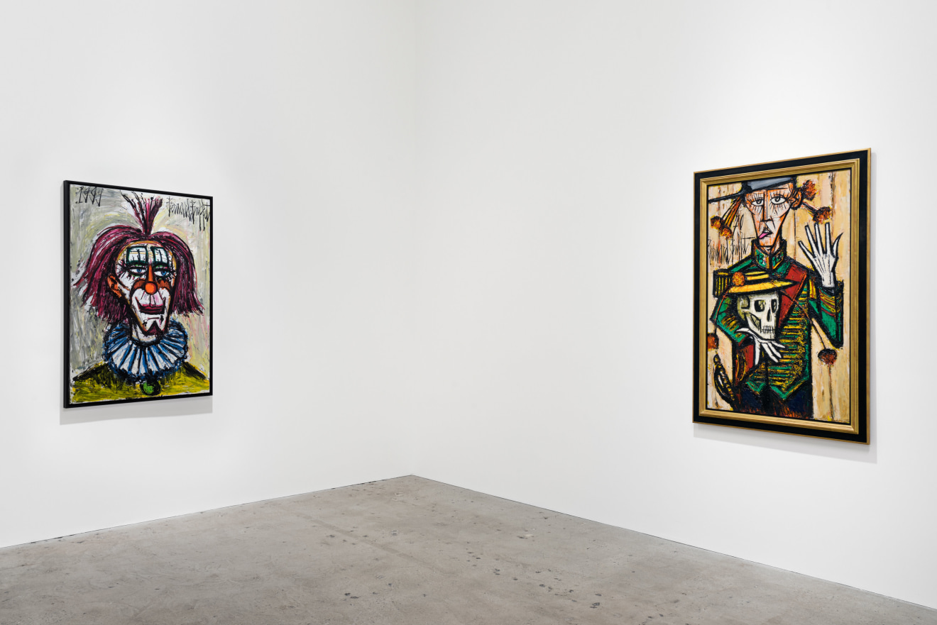 Installation view of Bernard Buffet: Paintings from 1956 to 1999, New York, Venus Over Manhattan, 2017