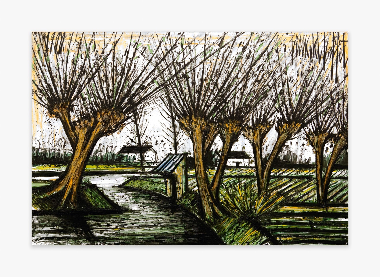 Bernard Buffet Le lavoir et les saules, 1990