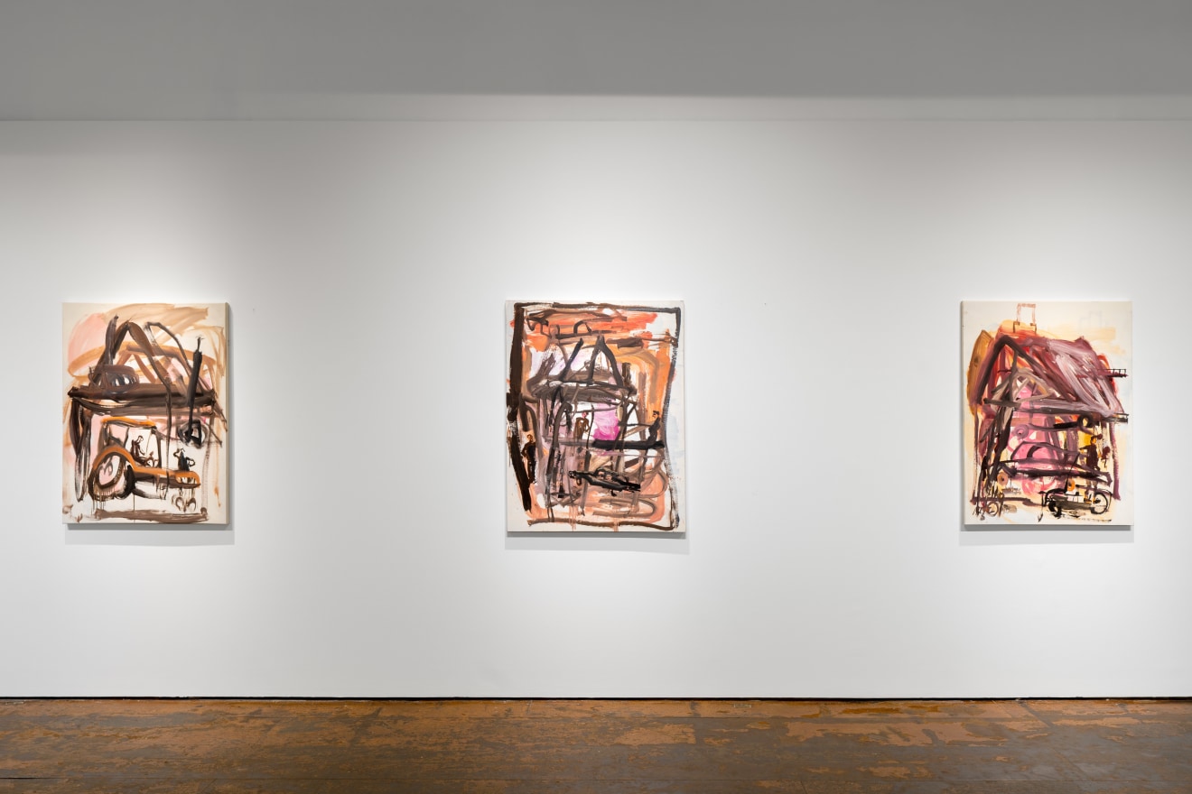 Installation view of David Deutsch Hurly-Burly at Venus Over Manhattan in New York