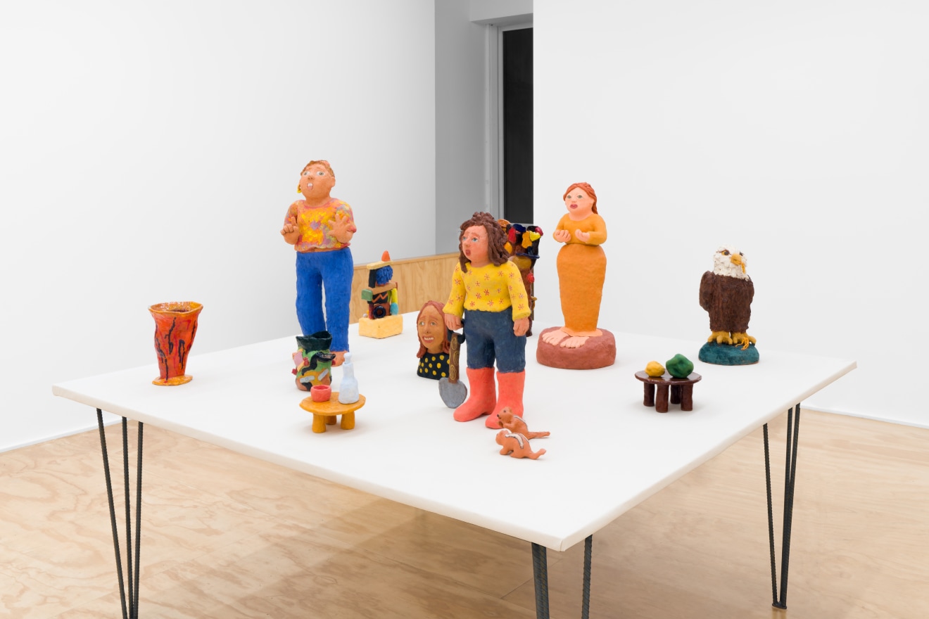 Installation view of &ldquo;Sally Saul: People &amp; Vases,&rdquo; Venus Over Manhattan, New York, 2023