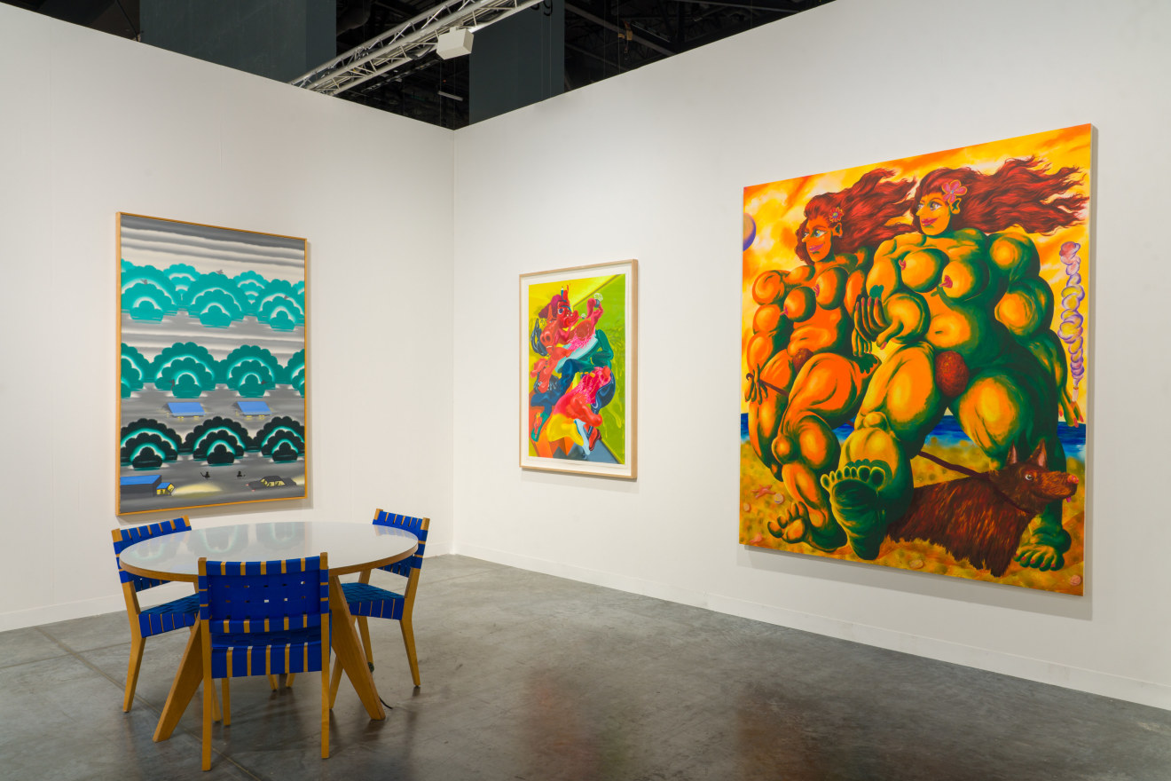 Installation view of Venus Over Manhattan booth at Art Basel Miami Beach 2021