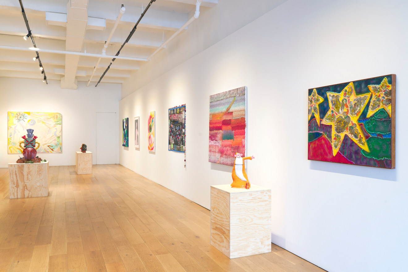 Installation view of &ldquo;Celestial Songs,&rdquo; curated by Adrianne Rubenstein, Venus Over Manhattan, New York, 2024.