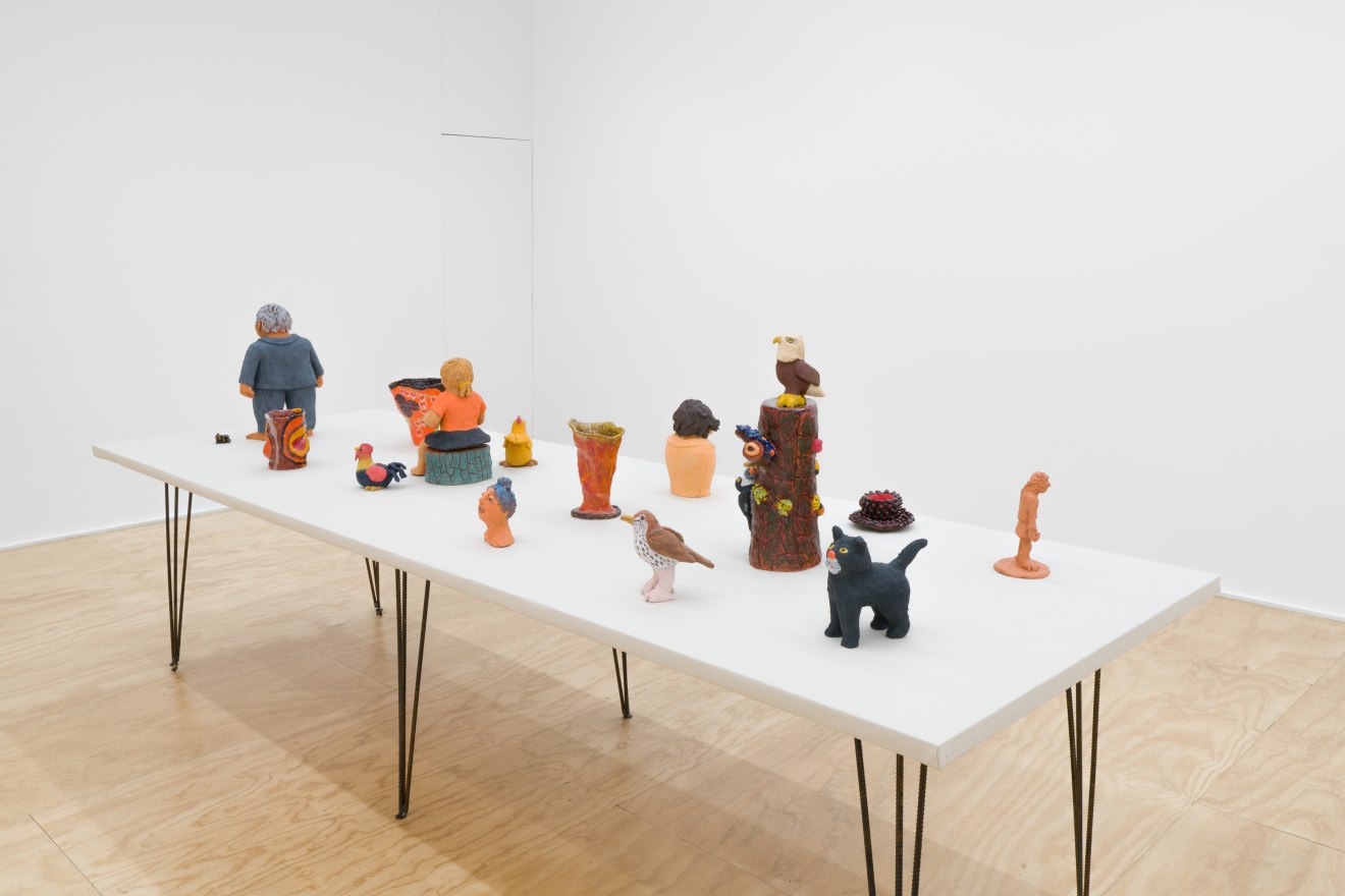 Installation view of &ldquo;Sally Saul: People &amp; Vases,&rdquo; Venus Over Manhattan, New York, 2023