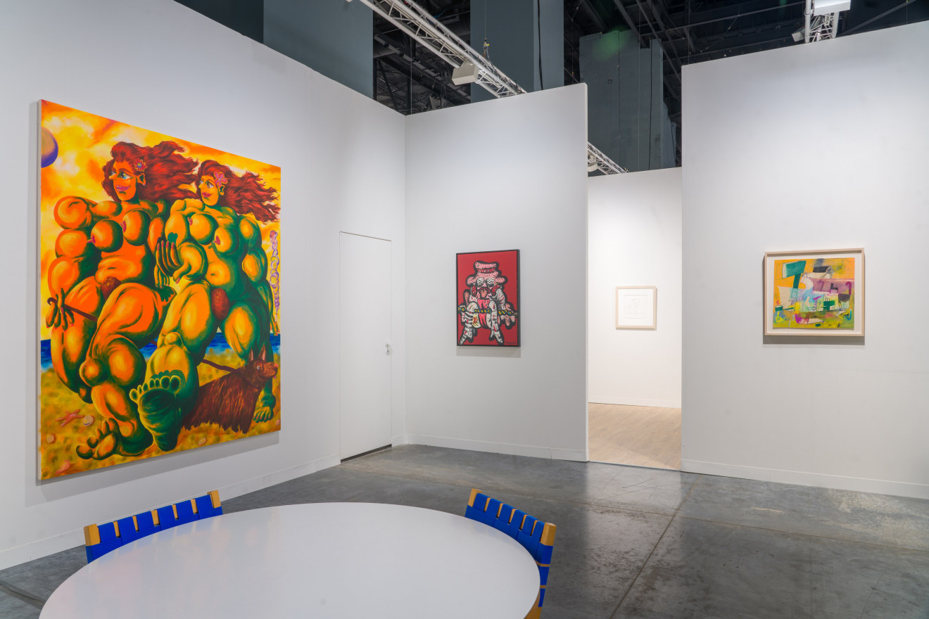 Installation view of Venus Over Manhattan booth at Art Basel Miami Beach 2021