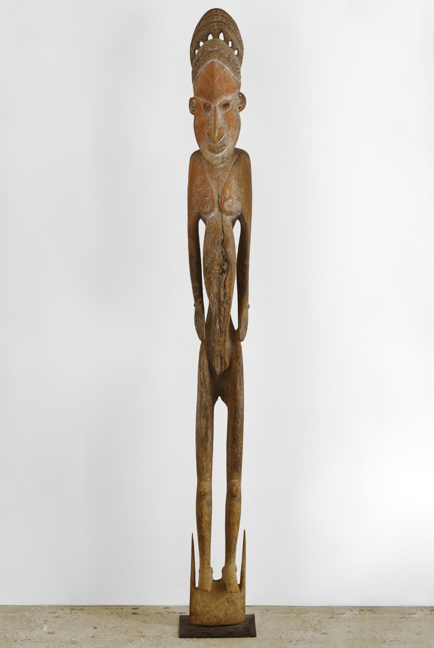 Wooden Statue, Sawos People, Sepik River, Papau New Guinea