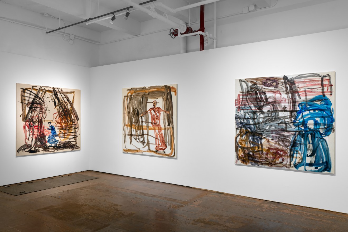 Installation view of David Deutsch Hurly-Burly at Venus Over Manhattan in New York