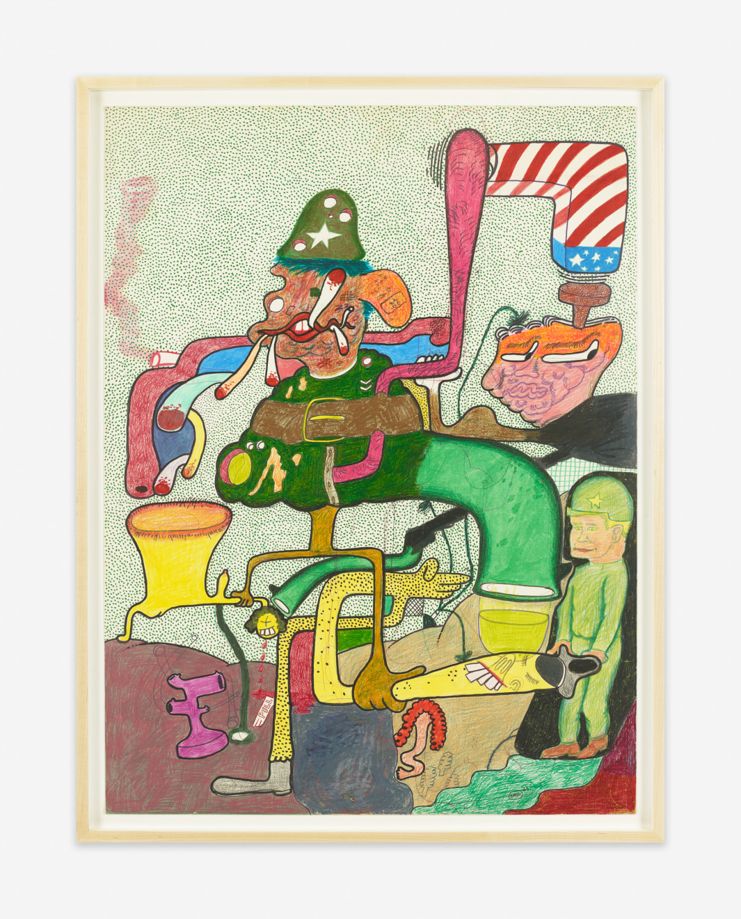 Peter Saul GI With Machinery, 1965