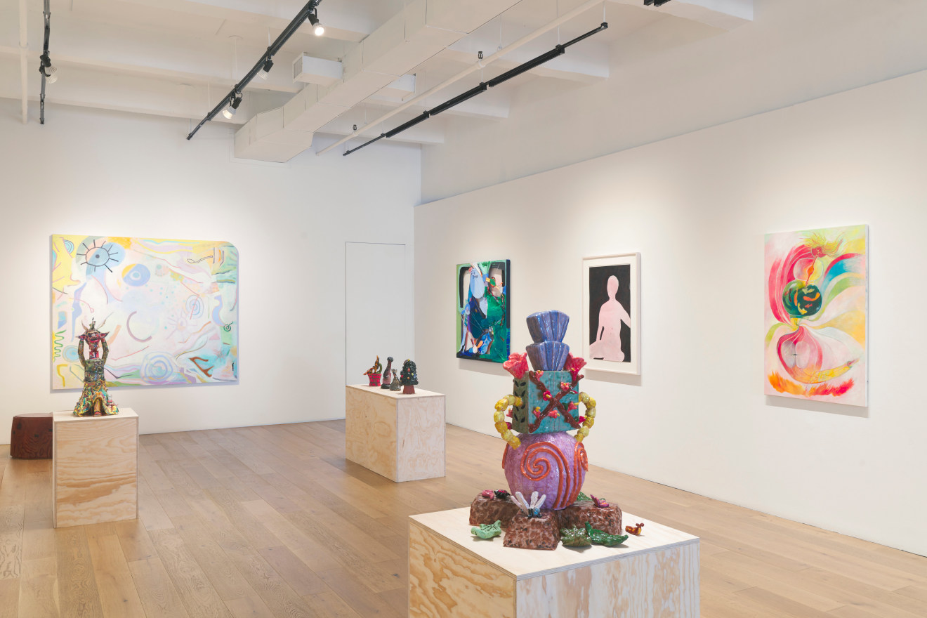 Installation view of &ldquo;Celestial Songs,&rdquo; curated by Adrianne Rubenstein, Venus Over Manhattan, New York, 2024.