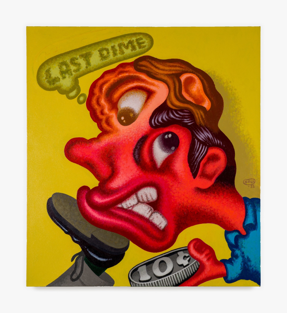 Peter Saul, Last Dime, 2022