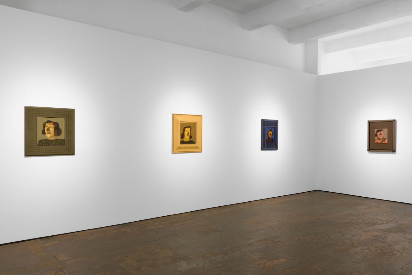 Installation view of Jim Nutt: Portraits at Venus Over Manhattan, New York, 2022