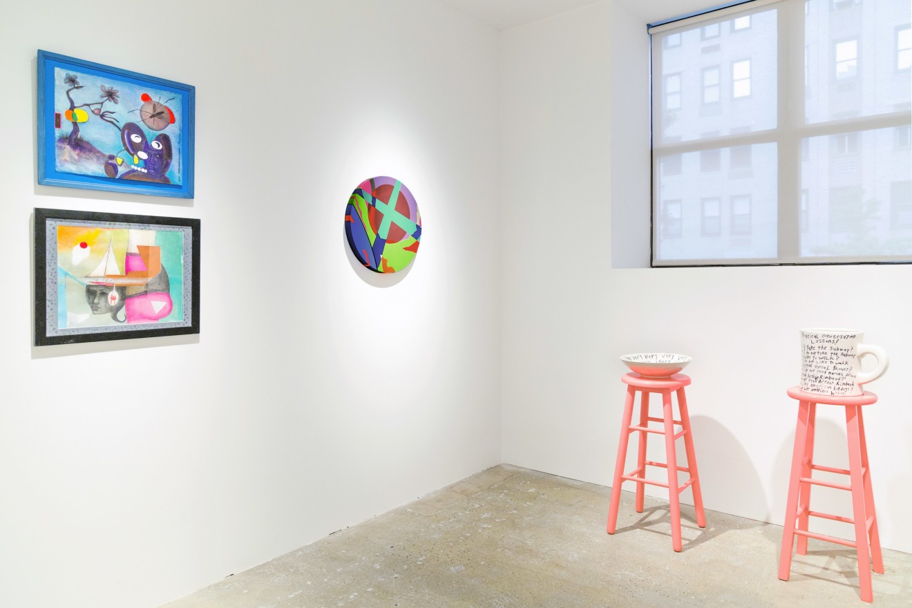 Installation view of Out of Control, curated by Peter and Sally Saul, New York, Venus Over Manhattan, 2018