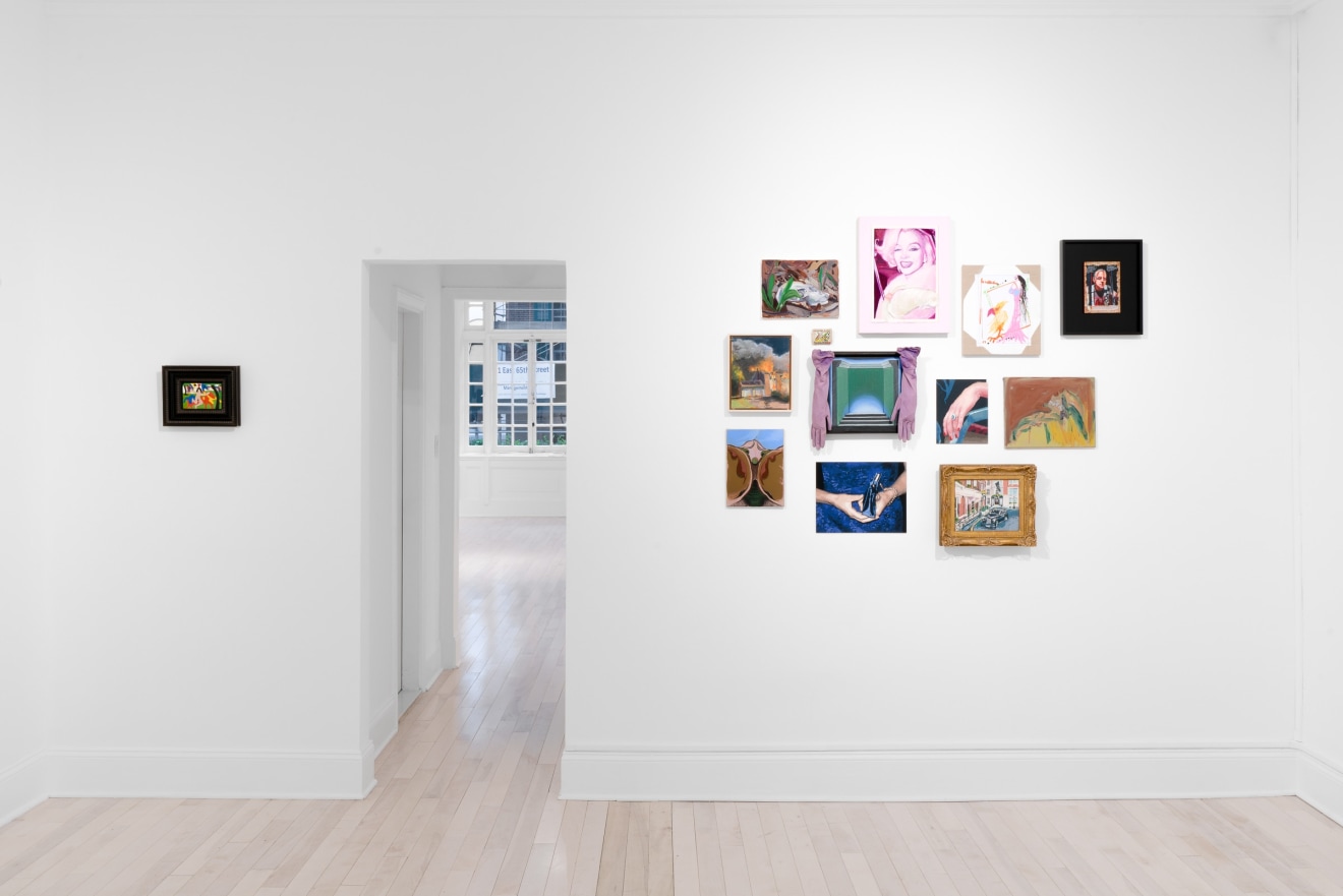 Installation view of Small Paintings at Venus Over Manhattan New York in 2022