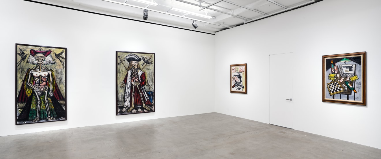 Installation view of Bernard Buffet: Paintings from 1956 to 1999, New York, Venus Over Manhattan, 2017