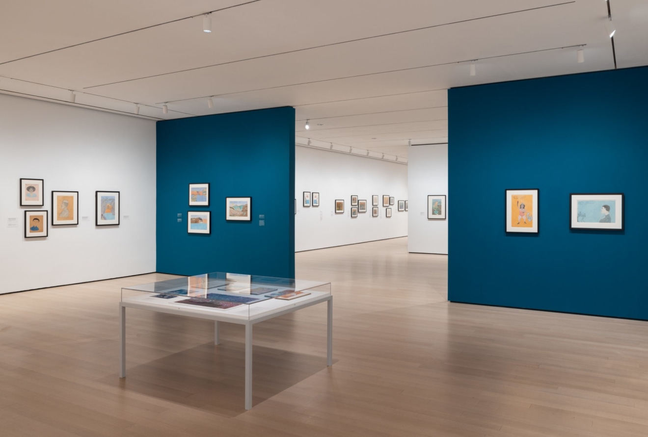 Installation view of&nbsp;Joseph E. Yoakum: What I Saw Museum of Modern Art