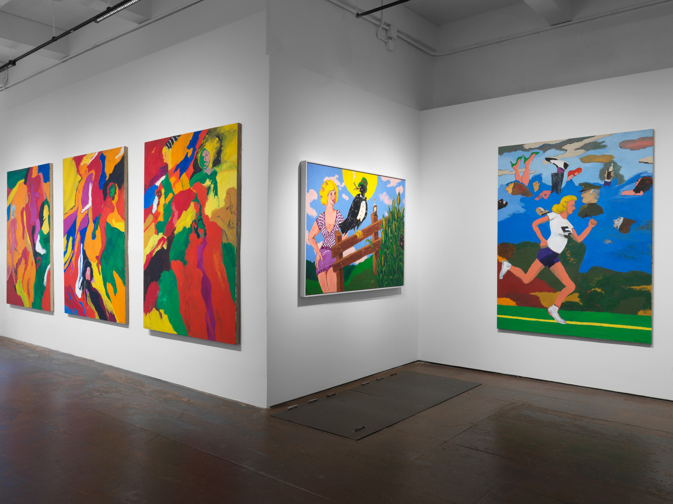 Installation view of Robert Colescott: Women, Venus Over Manhattan, New York, 2022