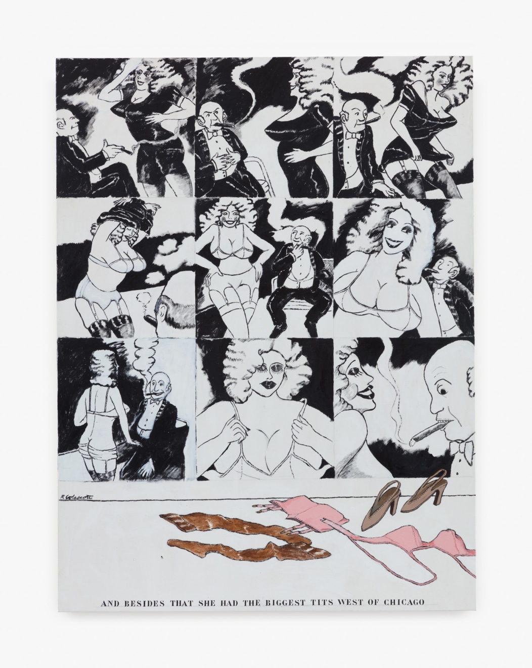 Robert Colescott, &quot;WEST of CHICAGO,&quot; c. 1975.