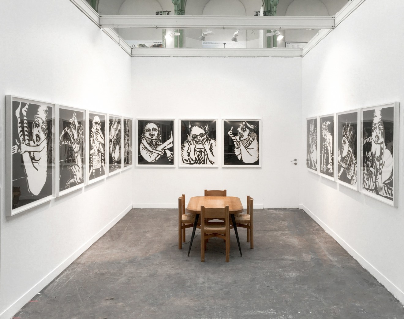 Installation view of Maryan at FIAC, Paris, 2018