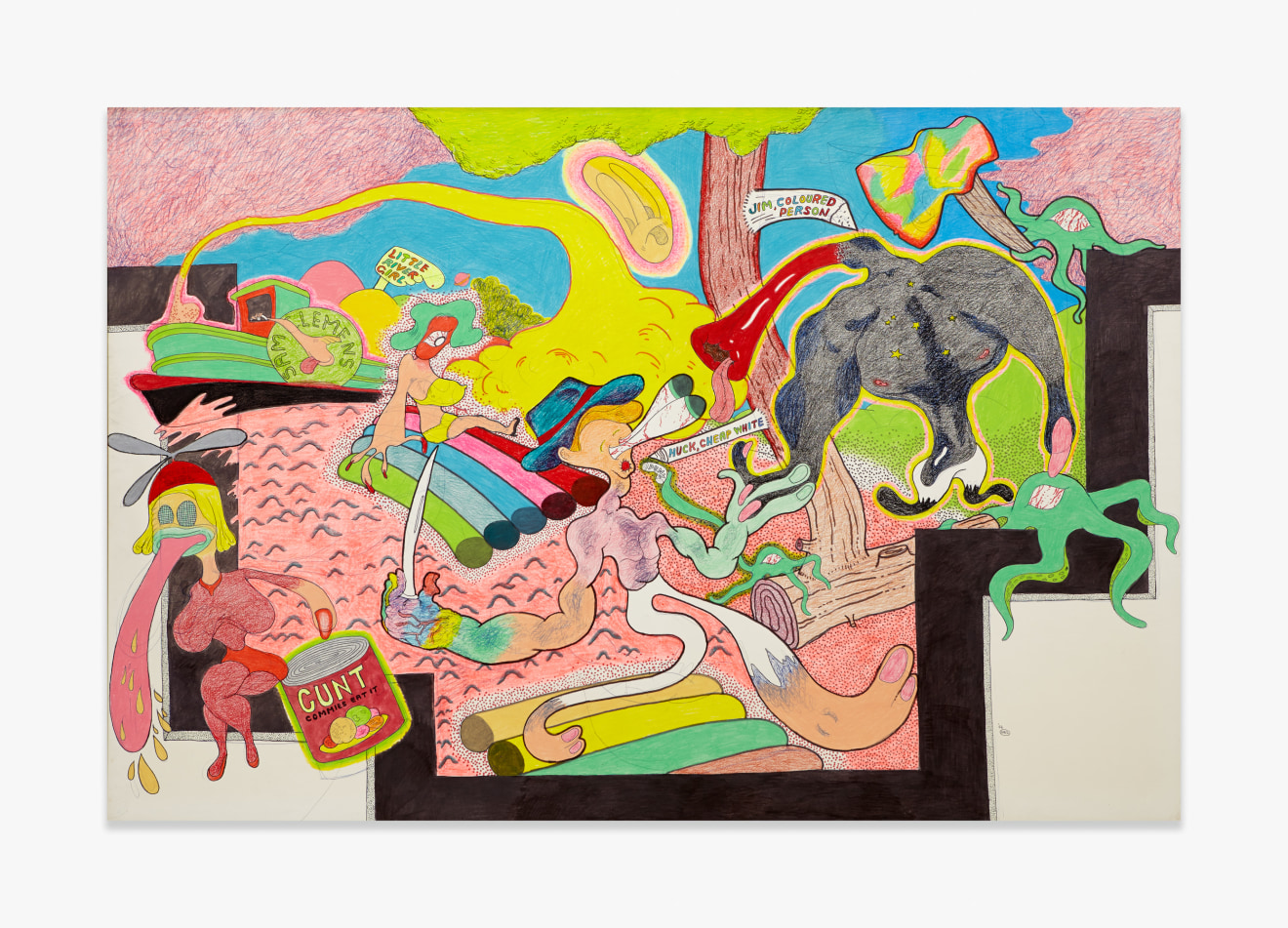 Peter Saul  Homage to Thomas Hart Benton