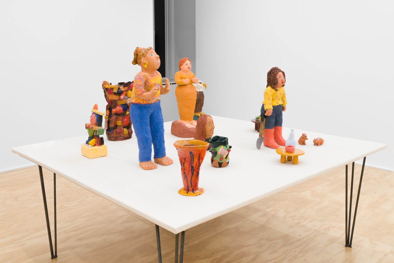 Installation view of &ldquo;Sally Saul: People &amp; Vases,&rdquo; Venus Over Manhattan, New York, 2023