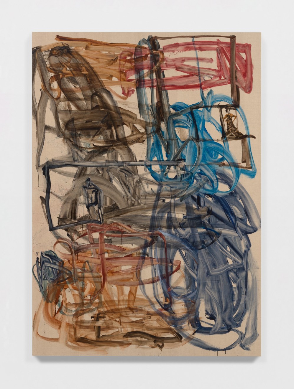 David Deutsch, Untitled, 2021, Acrylic on linen. 96 x 68 in (243.8 x 172.7 cm) Galerie Eva Presenhuber