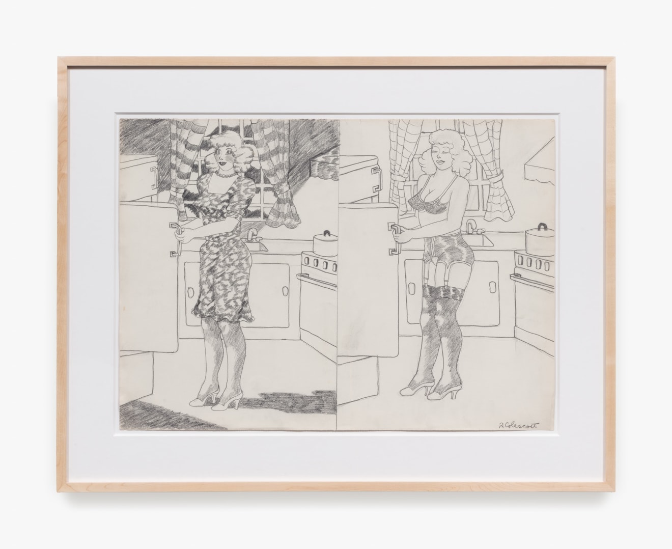 Work on paper by Robert Colescott titled Untitled from c. 1975