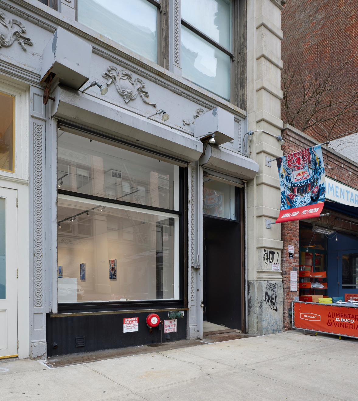 Installation view of Michael Kagan: Pole Position at Venus Over Manhattan, New York, 2023