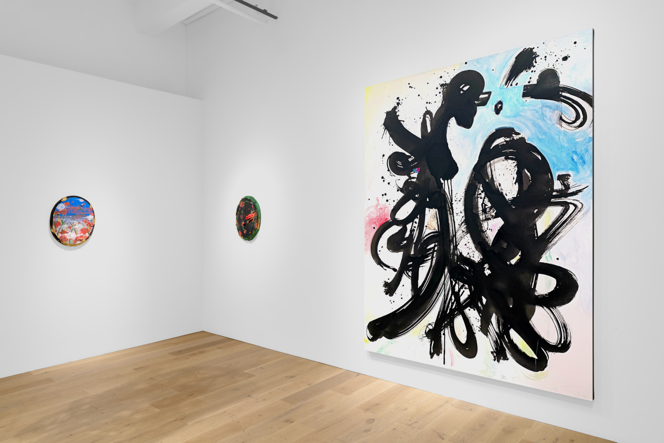 Installation view of This Too Shall Pass, curated by Racquel Chevremont, at Venus Over Manhattan, New York, 2023