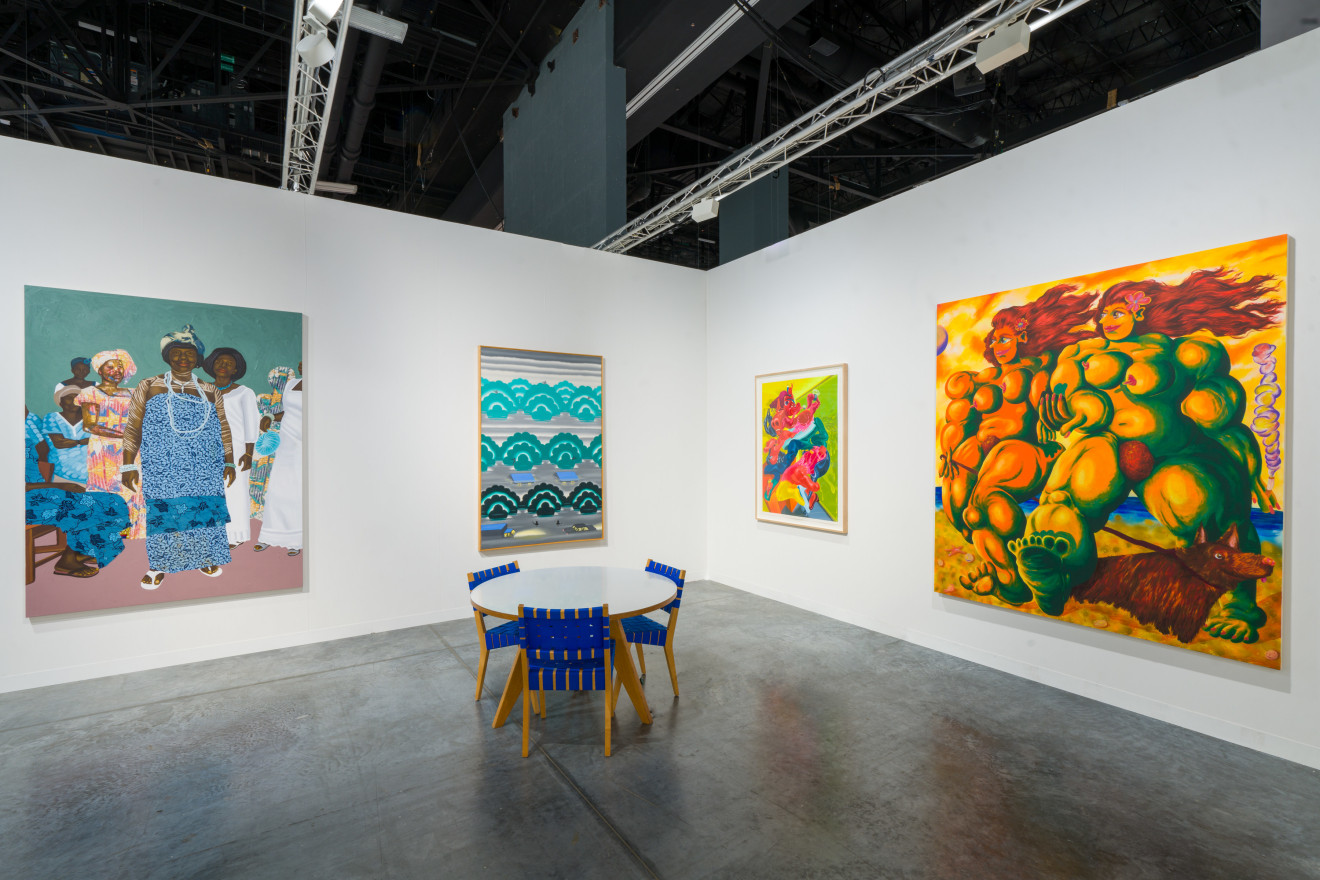 Installation view of Venus Over Manhattan booth at Art Basel Miami Beach 2021