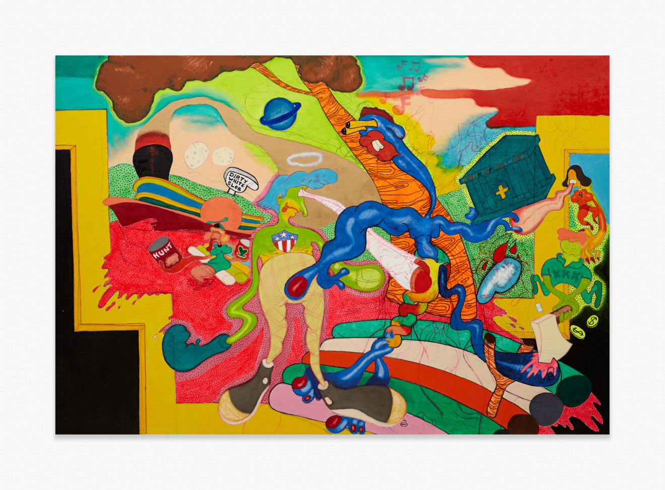 Peter Saul Homage to Thomas Hart Benton