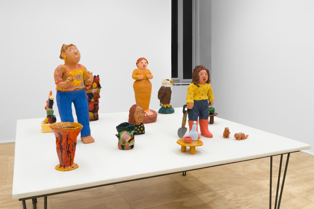 Installation view of &ldquo;Sally Saul: People &amp; Vases,&rdquo; Venus Over Manhattan, New York, 2023