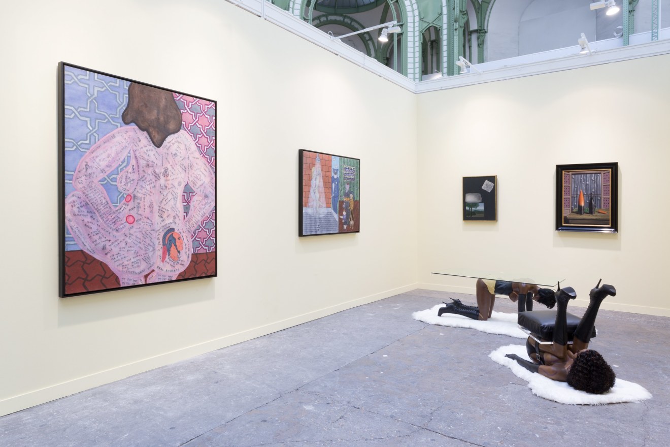 Installation view of William Copley and His Mentor, Ren&eacute; Magritte, FIAC, Paris, 2016