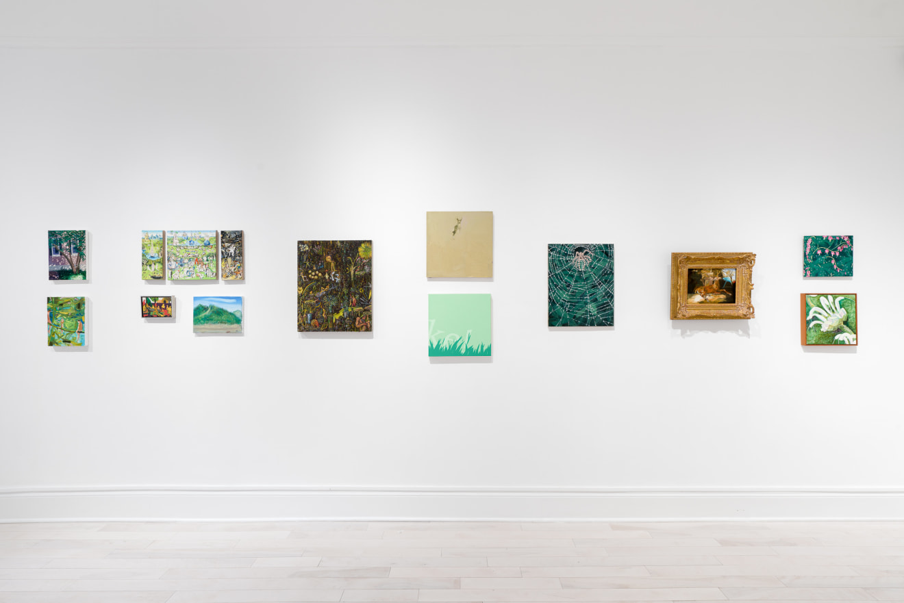 Installation view of Small Paintings at Venus Over Manhattan New York in 2022