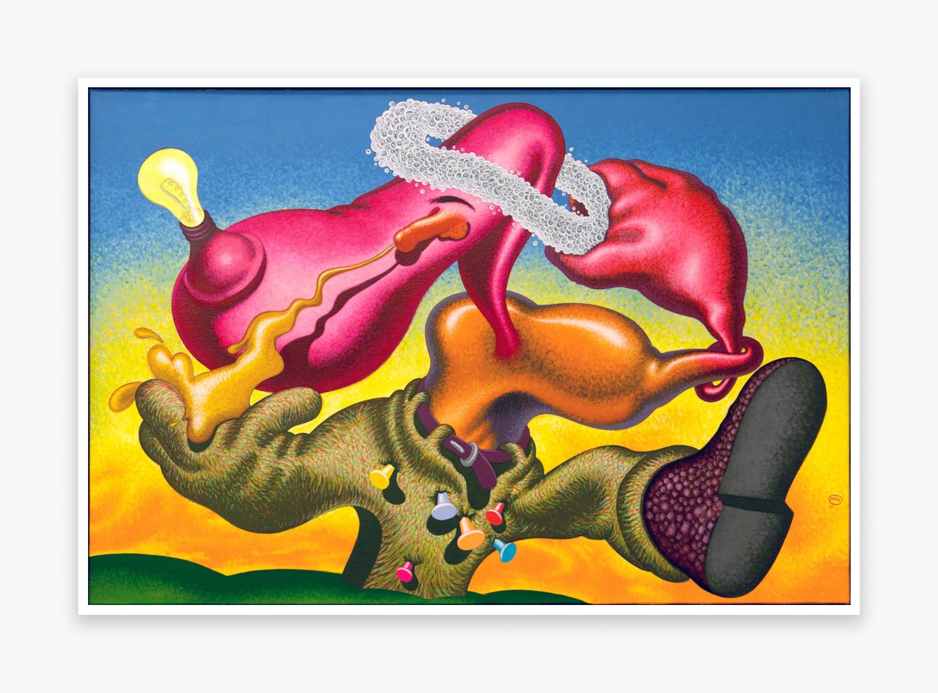 Peter Saul Nails and Pants, 1987