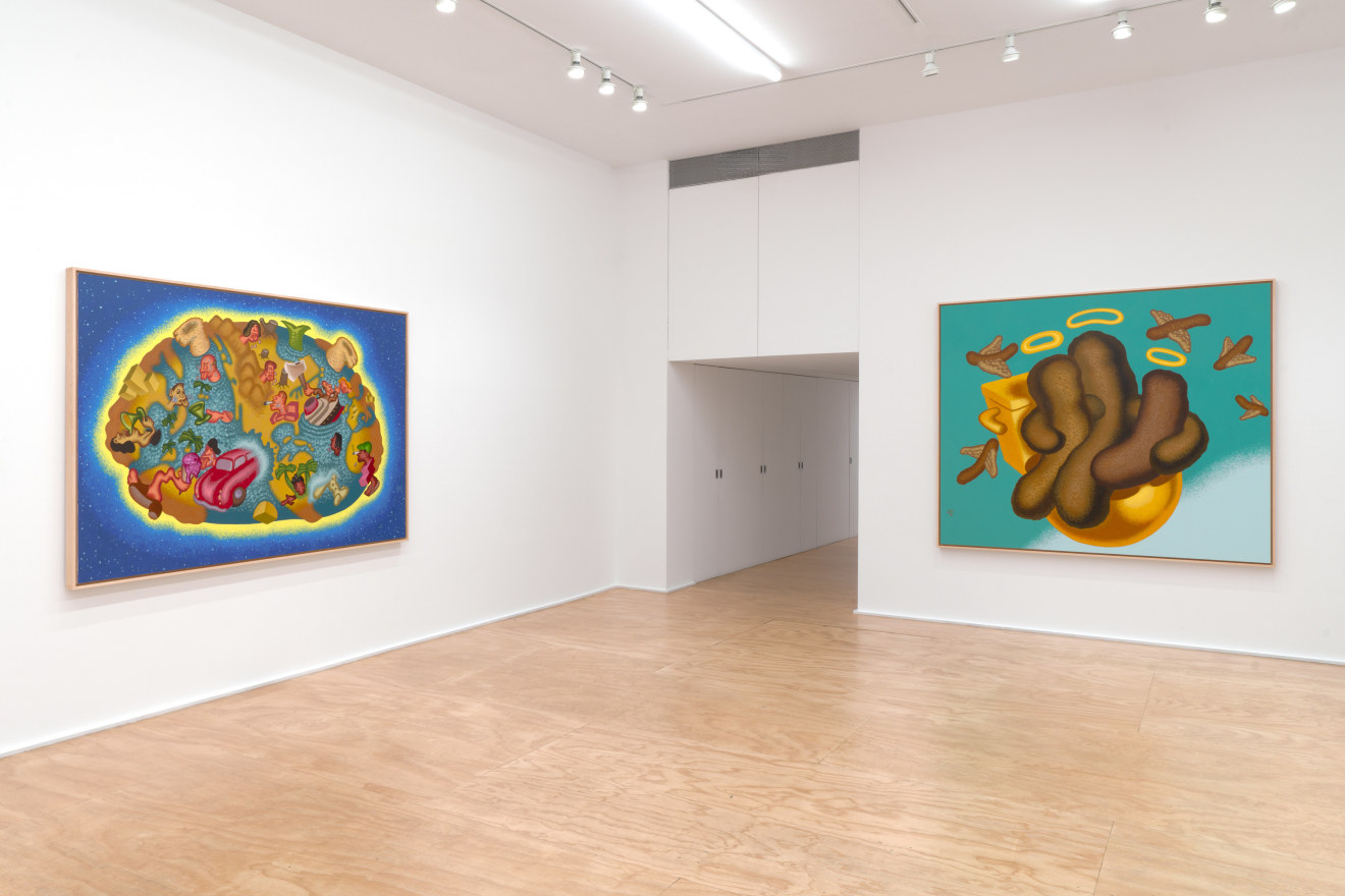 Installation view of Peter Saul at Venus Over Manhattan, New York, 2023