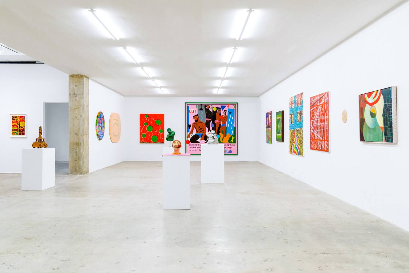 Installation view of Out of Control, curated by Peter and Sally Saul, New York, Venus Over Manhattan, 2018