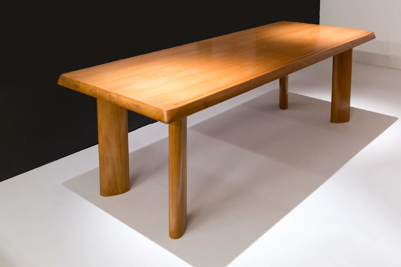 Charlotte Perriand Table de salle à manger à gorges