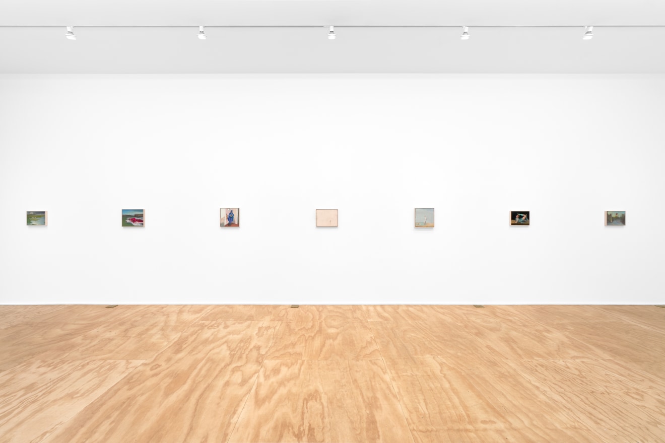 Installation view of Seth Becker's exhibition titled A Boy's Head at Venus Over Manhattan in New York