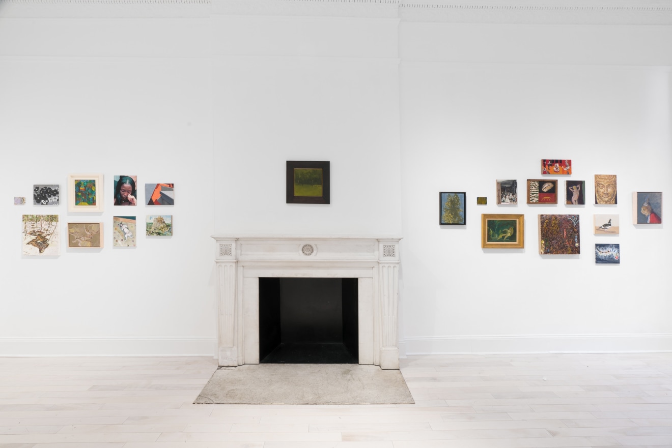 Installation view of Small Paintings at Venus Over Manhattan New York in 2022