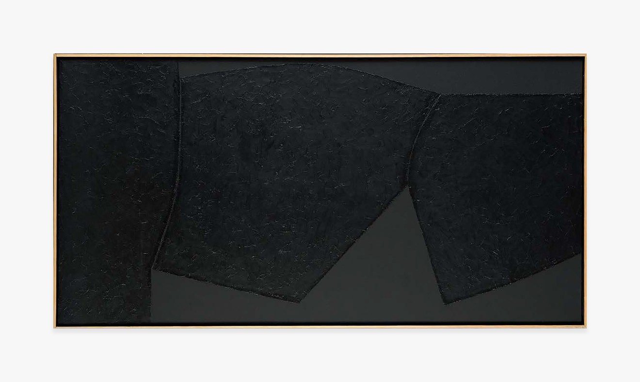 Alberto Burri Nero Cellotex, 1986-1987