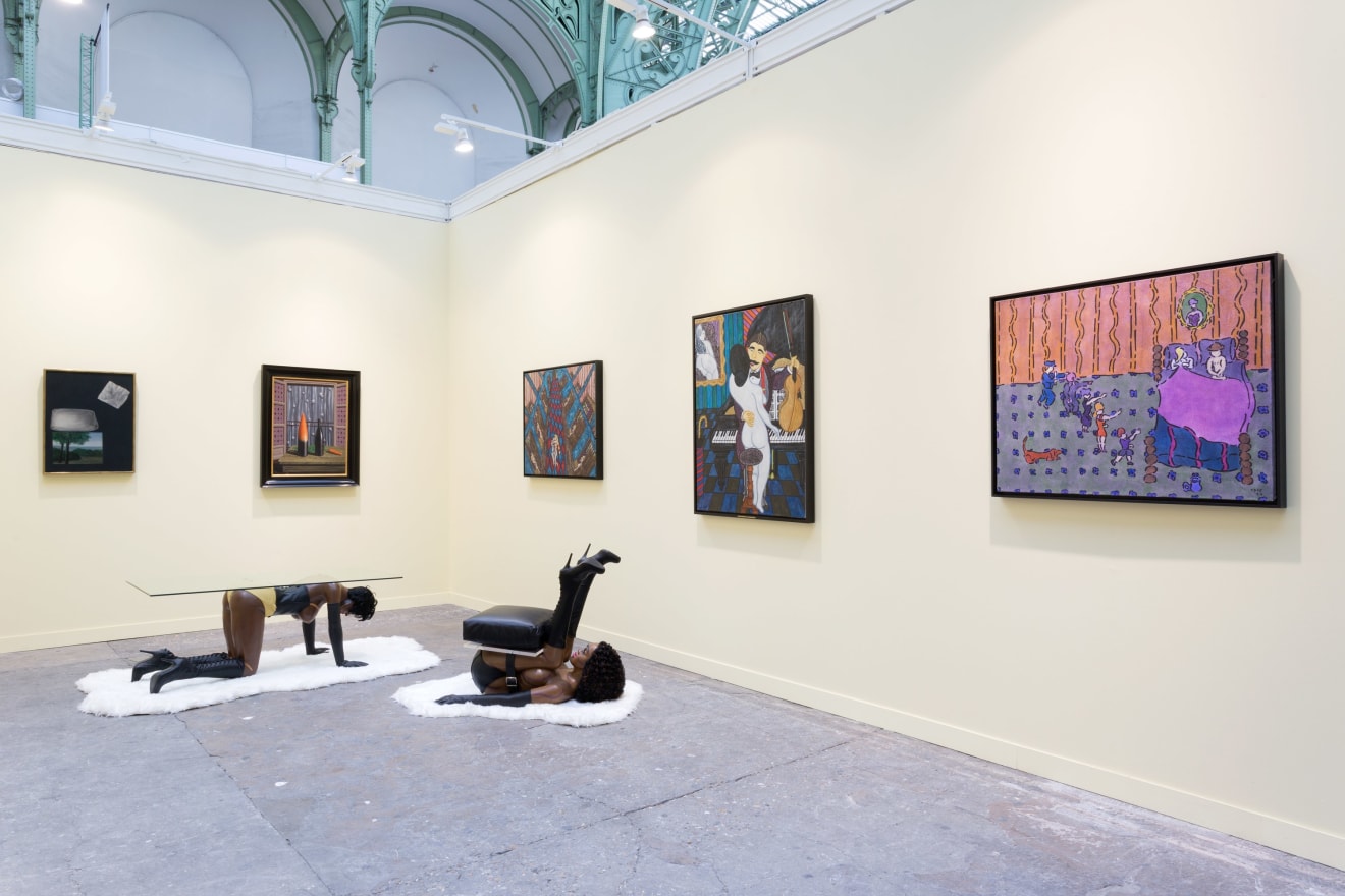 Installation view of William Copley and His Mentor, Ren&eacute; Magritte, FIAC, Paris, 2016