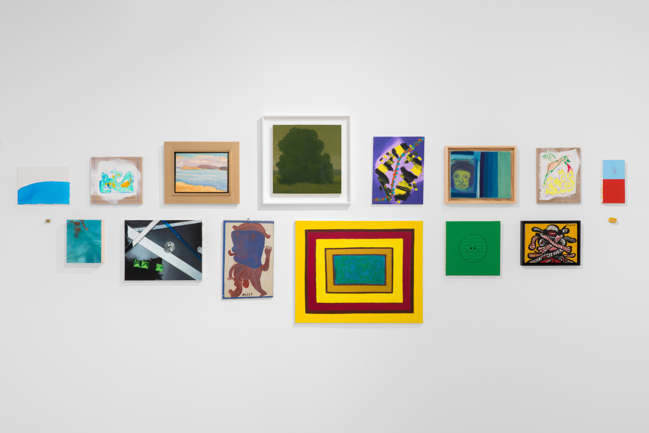 Installation view of Small Paintings at Venus Over Manhattan New York in 2022