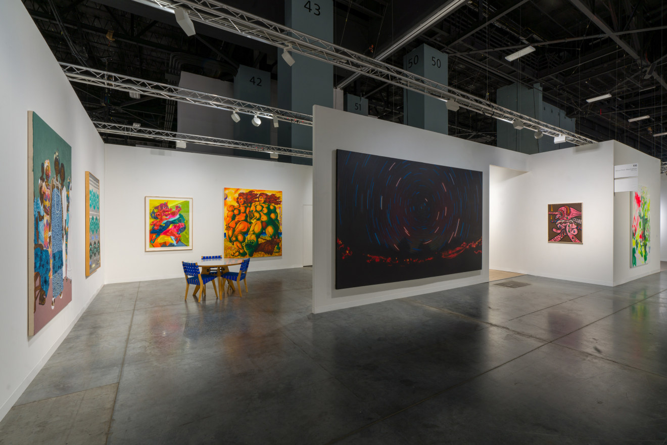 Installation view of Venus Over Manhattan booth at Art Basel Miami Beach 2021