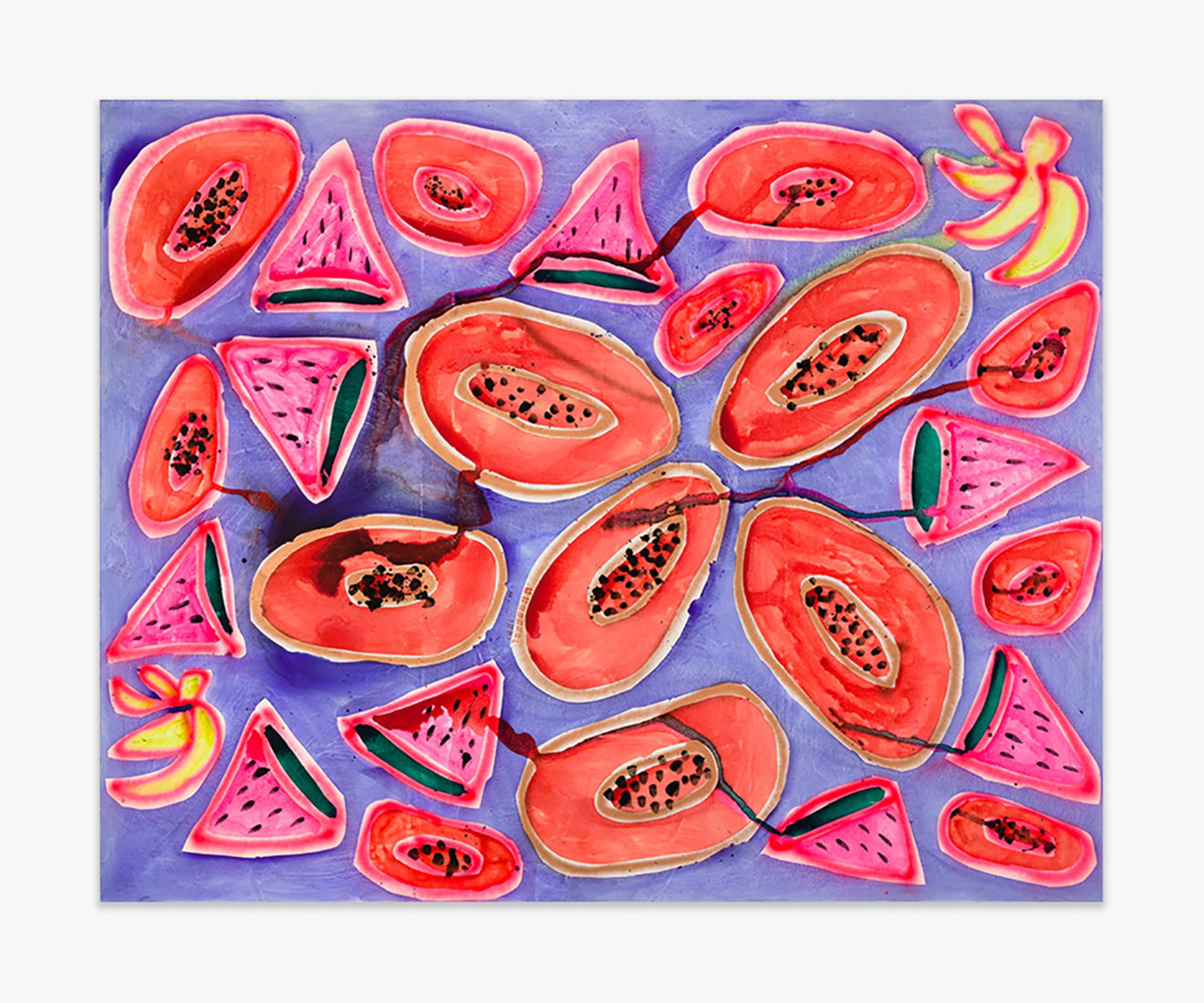 Katherine Bernhardt Fruit Salad Breakfast, 2016