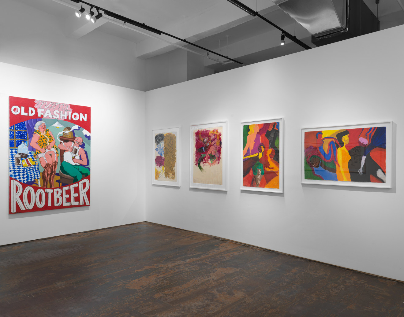 Installation view of Robert Colescott: Women, Venus Over Manhattan, New York, 2022