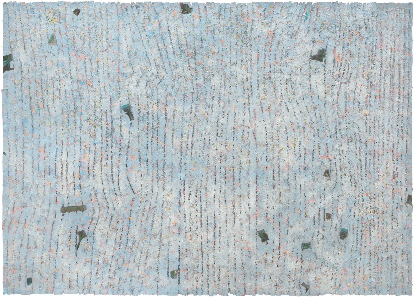 Memory: Future, 1980-1981, Mixed media on canvas