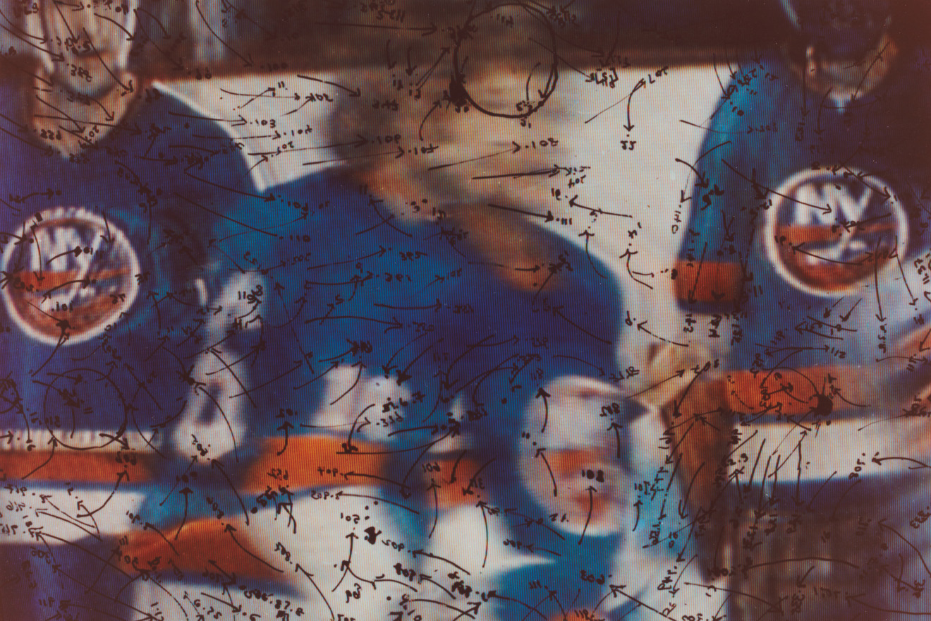 Video Drawings: Hockey, 1975, Chromogenic print