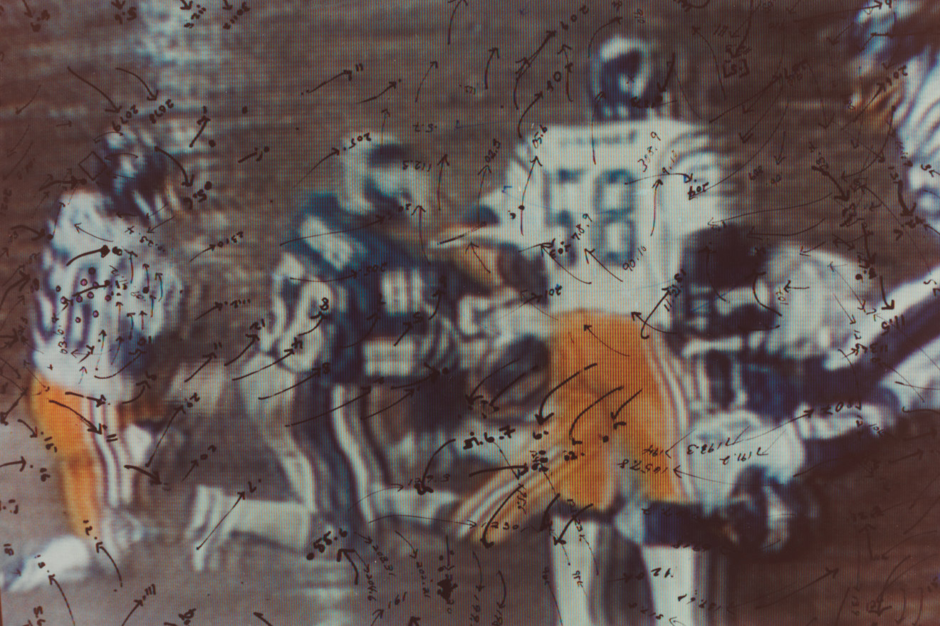 Video Drawings: Football, 1976, Chromogenic print